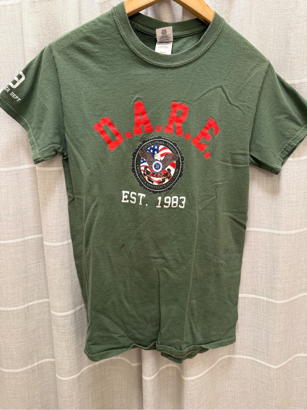 D.A.R.E. Kids Green Graphic Tee - Brand Unknown
